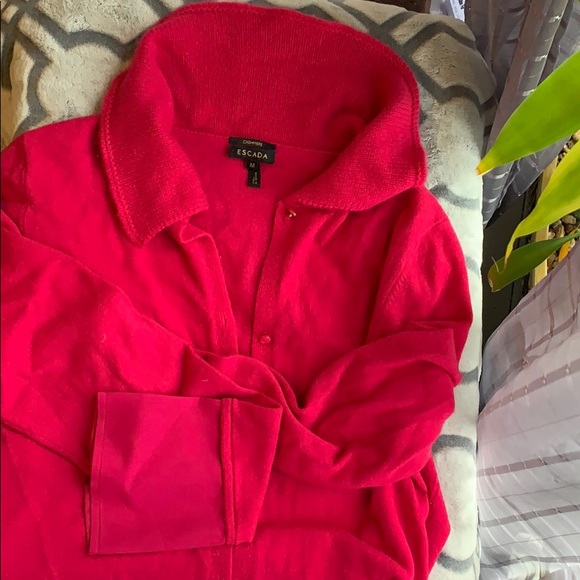 ESCADA Cashmere cardigan in dark pink - Picture 4 of 4